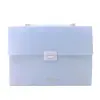Organizador de Almacenamiento de 13 Compartimentos Bolsa Tote para Carpetas A4 Estudiante Simple Dibujo Animado Color Caramelo Bolsa para Exámenes Bolsa de Clasificación por Materia