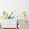 Pegatinas de Pared Autoadhesivas de Dinosaurios Coloridos para Niños Dibujos Animados Lindas Pegatinas de Decoración para Habitación Infantil Guardería Br94680