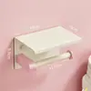 Estilo Cromo Leche Acero Inoxidable Dopamina Portarrollos de Papel Higiénico Estante de Almacenamiento de Papel Higiénico para Baño Portarrollos de Papel Higiénico de Montaje en Pared Sin Taladro