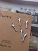 Accesorios Populares Transfronterizos para Uñas Celebridad de Internet Oro y Plata Mini Vajilla Artificial Tenedor Pequeño Accesorios de Decoración de Uñas Metálicos