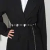 Joyería Transfronteriza Europea y Americana, Cadena Fina de Metal de Moda y Personalizada para el Cuerpo para Mujeres, Cadena para la Cintura Simple Versátil de Circonita de Cristal de Imitación