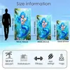Toalla de Playa Temu Transfronteriza Más Vendida Lindo Dibujo Animado Estampado de Animales Marinos La Sirenita Toalla de Baño Infantil