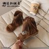 Sandalias Elegantes de Comercio Exterior, Nuevos Modelos de Verano para Niñas, Sandalias Romanas de Una Correa a la Moda, Sandalias Infantiles de Flecos Estilo Western