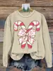 Suéter retro de cuello redondo para otoño e invierno transfronterizo con estampado digital 3D, se puede vender en conjunto, abrigo suéter casual navideño al por mayor