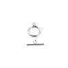 En stock suministro acero titanio hebilla OT multitanama galvanizado al vacío hebilla de joyería accesorios DIY hebilla de conexión para collar pulsera