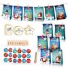 BB010 Bolsa de Papel Kraft a Prueba de Aceite Muñeco de Nieve Reno Árbol de Navidad Dulces Embalaje de Regalo de Fruta Ping An