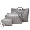 Bolso de Mujer de Marca de Moda Europea y Americana 2018 Bolso Portátil de Hombro Cruzado para Mujer Combinable Casual Bolso de Tres Piezas