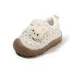 Novos Sapatos para Bebês Meninas Solado Macio Sapatos para Caminhar Bebê 1-3 Anos - 0 Primavera/Outono Sapatos de Princesa para Meninas Sapatos com Bolinhas Cartoon