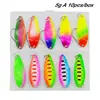 Set de señuelos para trucha, 10 piezas, jigs metálicos de 3 g/5 g para pesca de lucio y trucha, aparejos