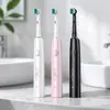 Escova de Dentes Elétrica Transfronteiriça Cabeça Redonda DuPont Rotatória À Prova d'Água Embalagem Inglesa Modelo Adulto Fábrica de Origem Atacado em Estoque Fixo