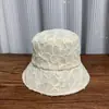 Chapéu de Pescador de Aba Larga Respirável com Renda Floral Vazada Estilo Japonês para Mulheres, Chapéu de Sol Dobrável para Proteção Solar em Viagens de Verão