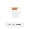 Frascos sellados de vidrio de borosilicato personalizados por el fabricante, frascos de té de bambú con tapa al por mayor, frascos de almacenamiento multiespecificación y botellas para almacenar dulces