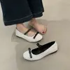 Sapatos Rasos de Bolinhas Inspirados em Chanel Estilo Francês para Mulheres, Lançamento Primavera/Verão 2026 Novos Sapatos Mary Jane Delicados com Laço Raso