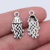 22X10Mm 1g Prata Antiga DIY Liga Acessórios Material Animal Marinho Medusa Pingente