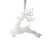 Polvo Dorado de Brillo de Plástico Transfronterizo Colgante de Reno Cervatillo Accesorios de Decoración para Árbol de Navidad Decoraciones Navideñas Estampado en Caliente