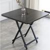 Mesa Plegable, Mesa de Comedor para el Hogar, Mesa Sencilla para Computadora, Mesa para Dormitorio, Mesa Plegable tipo Maletín, Mesa Cuadrada Plegable para Puesto Exterior