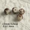 Cuentas redondas de Bodhi blancas talladas con forma de rosa de loto y garra de gato para correr, accesorios de bricolaje con cuentas, pulseras y collares.