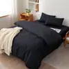 Comercio Exterior Algodón Puro Color Sólido Juego de Cuatro Piezas Nuevas Llegadas de Primavera Sábana de Cama de Algodón Puro Funda de Edredón Hotel al por Mayor