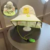 Xale de Verão Infantil Chapéu de Sol para Meninos e Meninas, Chapéu de Pescador com Proteção Solar para Praia, Chapéu de Sol Anti-UV para Exterior Atacado
