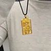 Sands de Fada Antigos Ouro Ábaco Dragão Pingente Dragão do Zodíaco Colar Corrente de Lã Pingente Deste Ano Acessórios Joias DIY Pingente