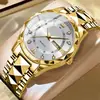 Reloj Kasrluo para Hombre Venta Caliente Transfronteriza Calendario Dual Caja en Forma de Diamante Luminoso Resistente al Agua Moderno Reloj de Cuarzo de Gama Alta