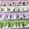 Adorno de Encaje Accesorios de Ropa Dobladillo de Falda DIY PlisadoLolita Falda Abullonada Adorno de Encaje con Volantes de 7 cm