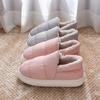 Pantuflas de Algodón Pu para Mujer, Nuevo Modelo Otoño e Invierno 2025, Impermeables, Cálidas, Forradas de Felpa, Pantuflas de Algodón Gruesas para el Hogar en Interiores con Cubierta para el Talón