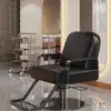Silla de Salón Reclinable con Altura Ajustable para Cortes de Cabello, Giratoria y Adecuada para Teñido de Cabello, Hecha de Acero Inoxidable