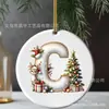 Nuevo producto transfronterizo: Carta de Navidad reno colgante acrílico 2D para árbol de Navidad y decoración navideña del hogar