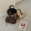 Bolso de Hombro de Lunares Más Vendido 2026 Otoño/Invierno Nuevo Moda Retro Versátil para Viajes Cotidianos Simple Temperamento Bolso de Hombro Único