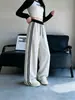 Pantalones Deportivos de Rayas Anchas de Pierna Ancha para Niñas, Cintura Alta, Holgados, Casuales, Corte Amplio, Longitud al Suelo, para Niños Mayores, Nueva Colección Primavera y Otoño 2026