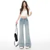 Novedad Otoño/Invierno 2026 Jeans de Tiro Bajo con Microbota y Terciopelo Interior para Mujer Adelgazantes Favorecedores Ocultan Imperfecciones de Moda Versátiles Pantalones de Campana