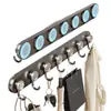 Gancho de Ventosa Baño Pared Multi-gancho Sin Taladrar Fuerte Carga Behind Door Hook Perchero Detrás de la Puerta Estante de Almacenamiento