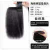 Aplique de Cabelo com Coroa Alta para Mulheres para Aumentar o Volume do Cabelo, Almofada de Cabelo de Esponja, Borda Tecida à Mão, Topper de Cabelo Invisível e Sem Costura