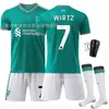 2526 Camisa de Futebol Número 11 Salah 9 Icak 4 Van Dijk Liverpool Segundo Uniforme de Fora 7 Wirtz Conjunto