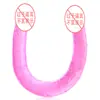 Dragão de Duas Cabeças Colorido Dançante Dildo de Duas Cabeças para Mulheres, Dildo Manual Longo Realista, Masturbador Feminino, Brinquedo Sexual Adulto