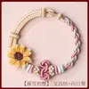 Pulsera Tejida a Mano con Nudo Wenchang Ganadora del Primer Premio, Se Puede Ensartar con Cuentas, Hilo Rojo para el Éxito, Nuevo Diseño de Nudo Ajustable