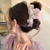 Elegante Pin de Borla de Loto Reductor de Edad de Alta Gama Acrílico Versátil Uso Diario Retro Popular Accesorios para el Cabello para Mujeres