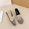 Processado e Personalizado Novo Verão Feminino Slip-On Malha Fly-Knit Moda Versátil Casual Tendência Nacional Bordado Sapatos de Mãe