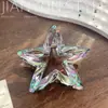 Novo Presilha Transparente com Glitter Estrela de Cinco Pontas Resina Tubarão Fofo Meio Rabo Grampo de Cabelo Cabeça Traseira Alta Sensação Feminino