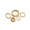 Pingente Irregular de Aço Inoxidável Banhado a Ouro 18K, Círculo Oval, Acessórios para Joias de Colar Simples DIY, Venda por Atacado, Transfronteiriço