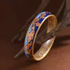 Ciervo Dorado Rey 999 Plata Pura Chapado en Oro Bambú Flor de Ciruelo Urraca en Rama Estilo Chino Pulsera de Plata Pura para Mujer Producto Nuevo