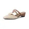 ¡Estilo de Vacaciones en la Playa! Sandalias de Paja Tejida ~ Punta Cerrada con Hebilla de Concha Espalda Descubierta Medias de Baño 2026 Verano Chanclas Slip-On