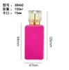 Processamento Personalizado de Frasco de Perfume com Flocagem, Frasco de Vidro Pequeno de 50ml para Sub-envase de Perfume, Frasco Vazio com Spray, Fabricante de Frascos, Tampa