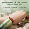 Rodillo de Cuarzo Rosa con Bola de Aceite de Ricino Cuidado de la Piel Hidratante y Suavizante Portátil Masaje Diario Cuidado Corporal Nutritivo