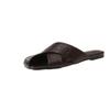Chinelos Baotou para Mulheres 2025 Verão Novo Estilo Rasteirinhas Sandálias Slip-On Preguiçosas Tamanho Grande Simples Chinelos de Exterior