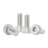 Parafusos Hexagonais de Aço Inoxidável 304 com Cabeça Cilíndrica Não Padrão M2.1 M3.1 Parafusos de Máquina com Cabeça Côncava para Dentes Extra Grandes e Dentes Deslizantes