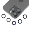 Adecuado para Iphone 16pro Posicionamiento Segunda Pegatina Película para Lente PVD Doble Color Paso Mate Metal Ojo de Águila Película Templada