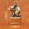 Artesanías de Latón Sello del Zodiaco Pequeños Adornos Estudio Oficina Souvenirs de Negocios Animales Metálicos Tridimensionales