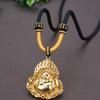 Cordón Colgante Grueso Ajustable Tejido a Mano Cuerda para Collar Colgante de Guanyin Jade Jade Dorado